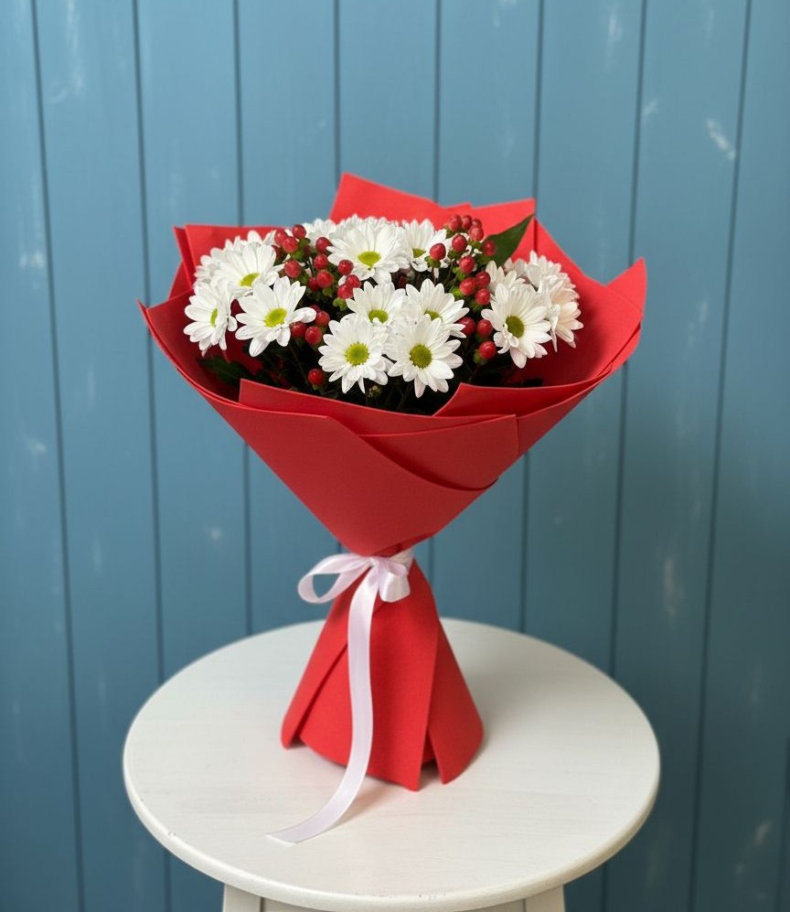 Букет цветов из: Хризантемы в Мекенской