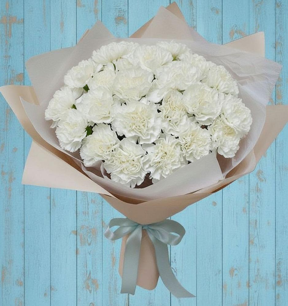 Букет цветов из: Гвоздики в Мекенской