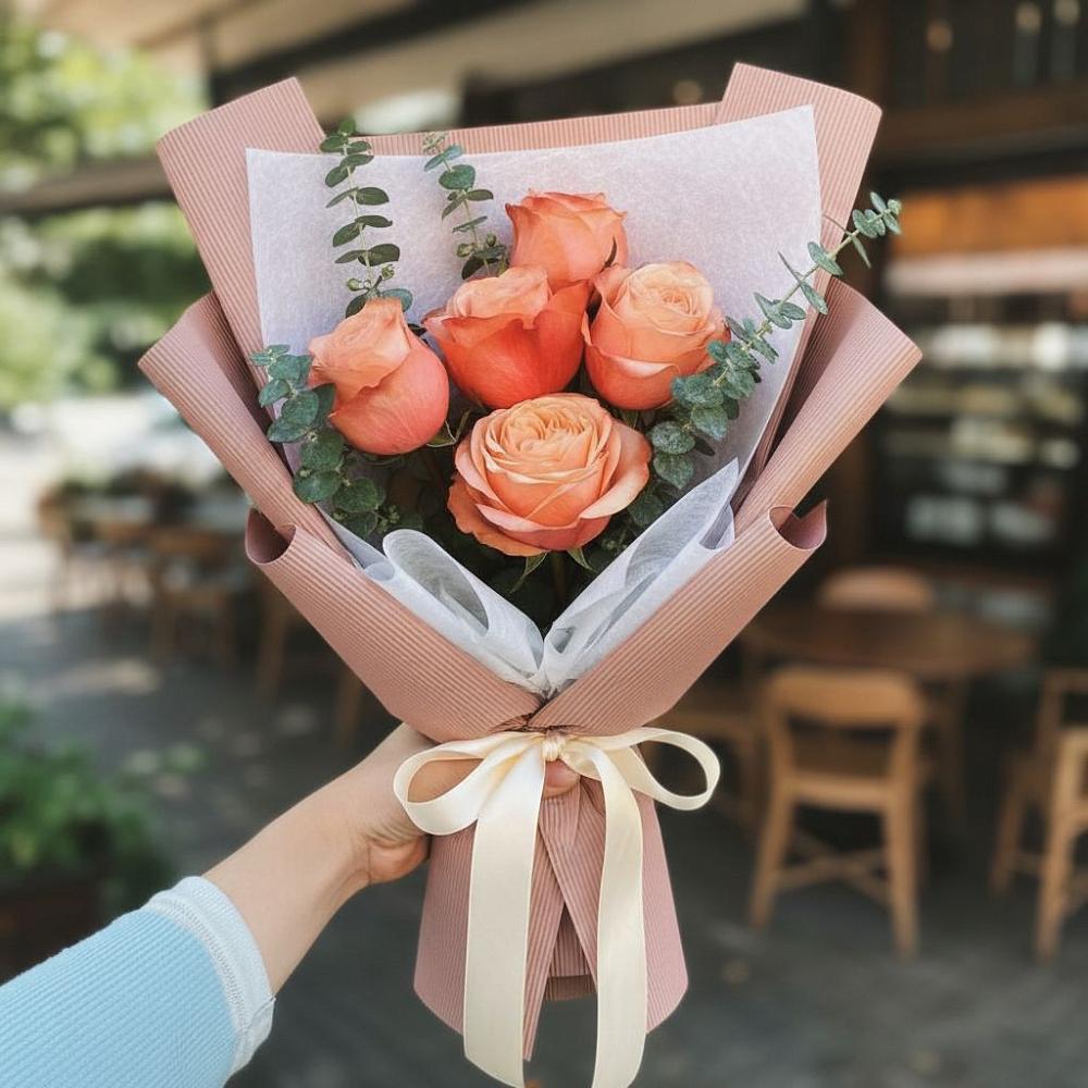 Букет цветов из: Розы в Мекенской