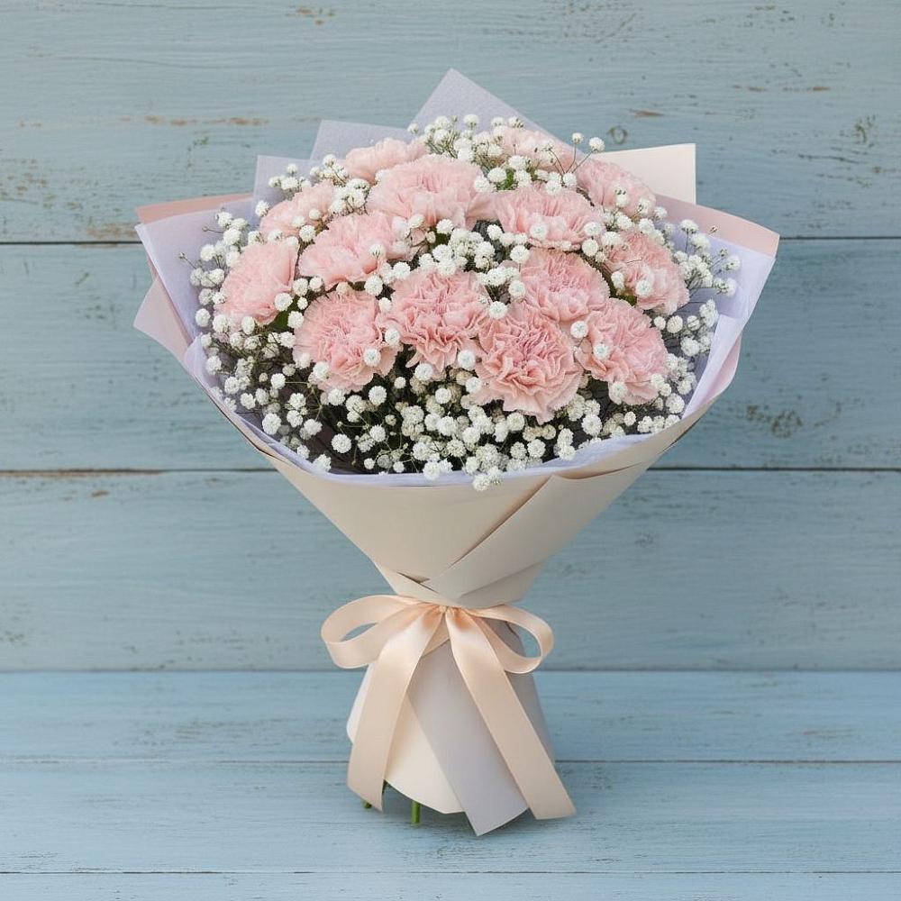 Букет цветов из: Гвоздики в Мекенской