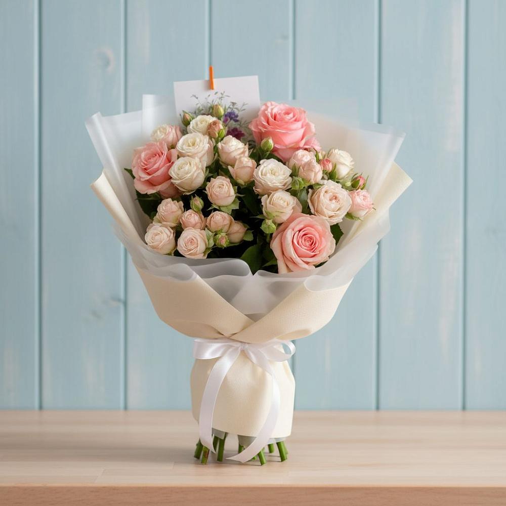 Букет цветов из: Розы в Мекенской