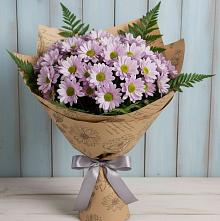 Букет цветов из:  Хризантемы #REPLACE_PRED# Мекенской