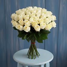 Букет 51 Белая роза Эдлесс Лав #REPLACE_PRED# Мекенской