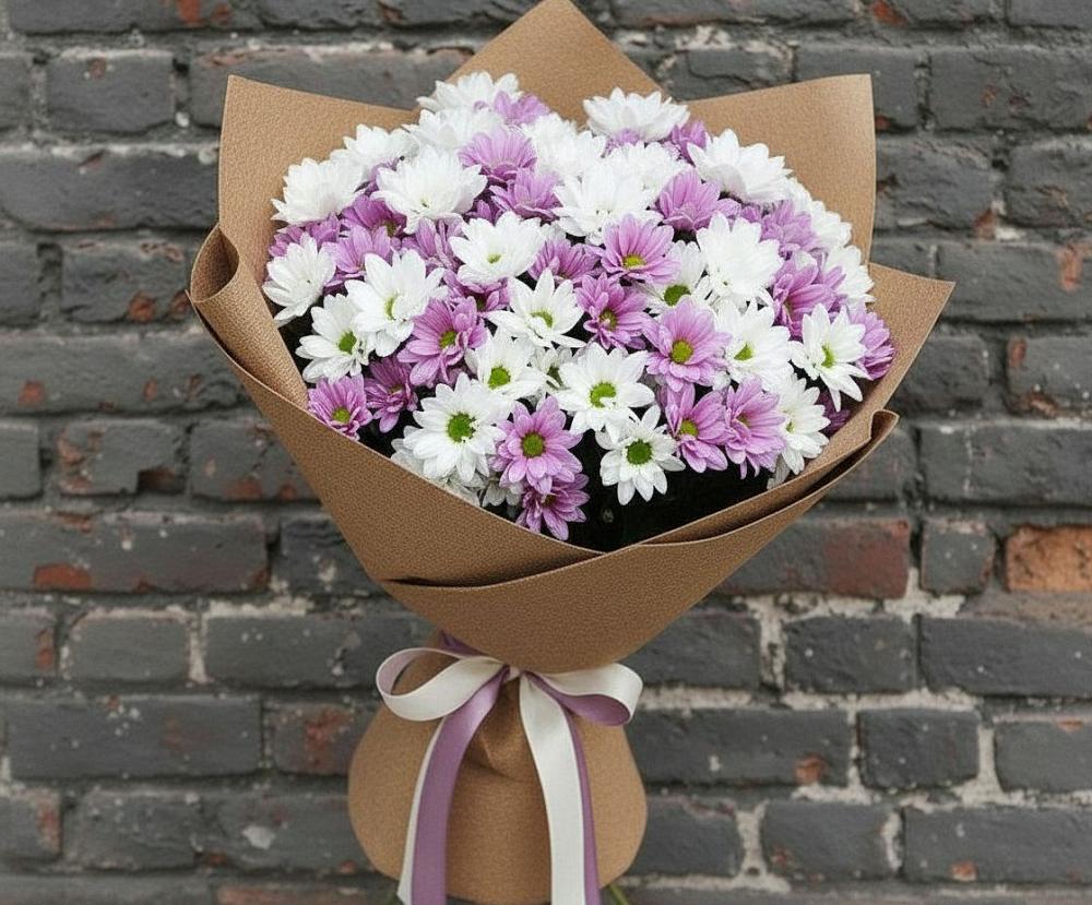 Букет цветов из: Хризантемы в Мекенской