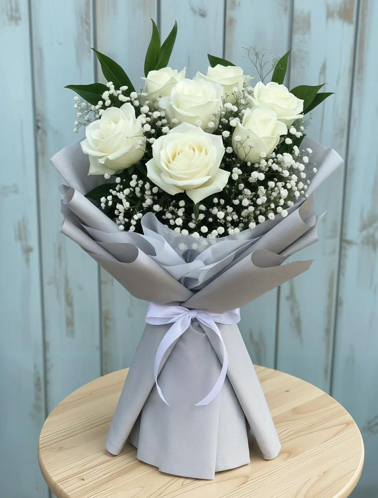 Букет цветов из: Розы в Мекенской