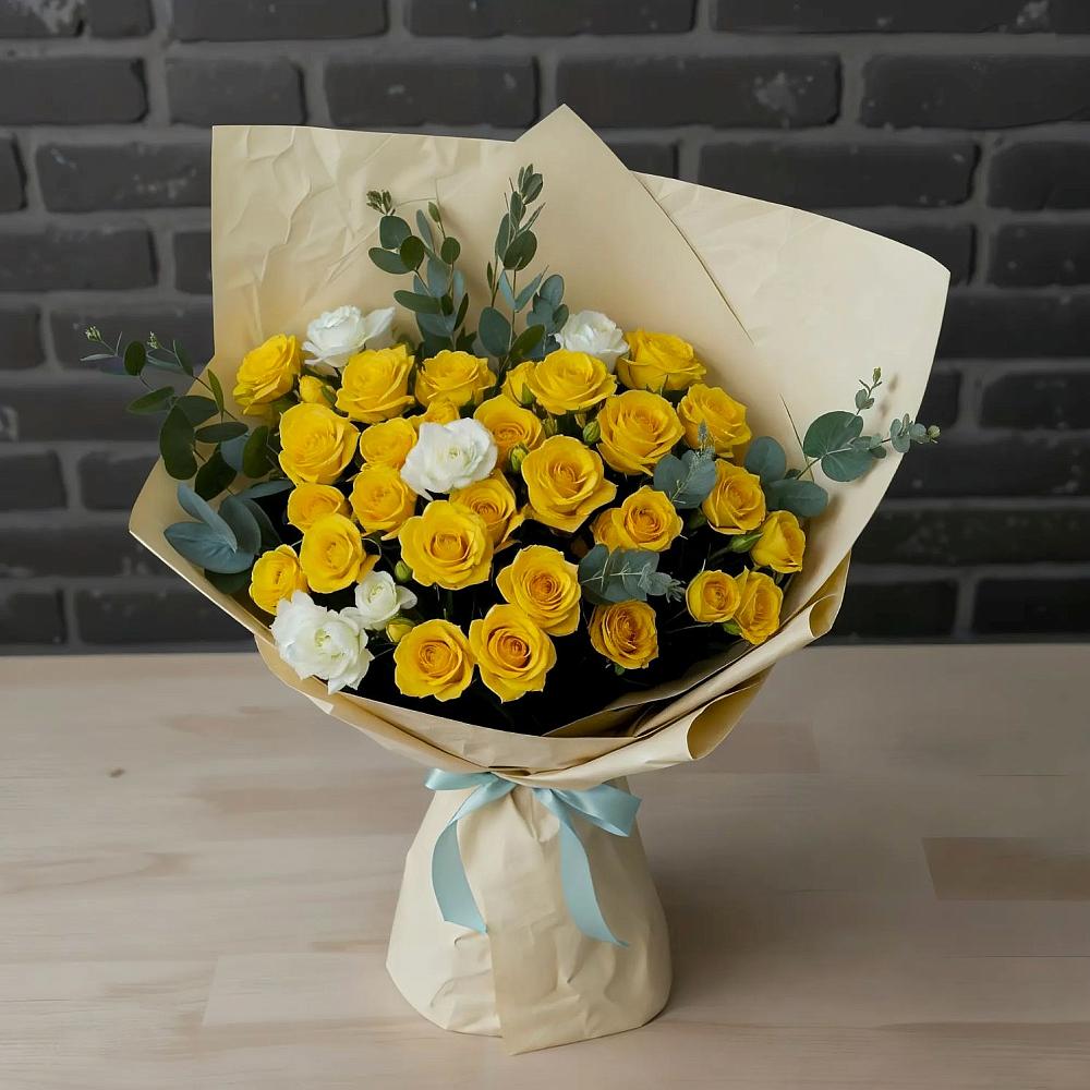 Букет цветов из: Розы в Мекенской