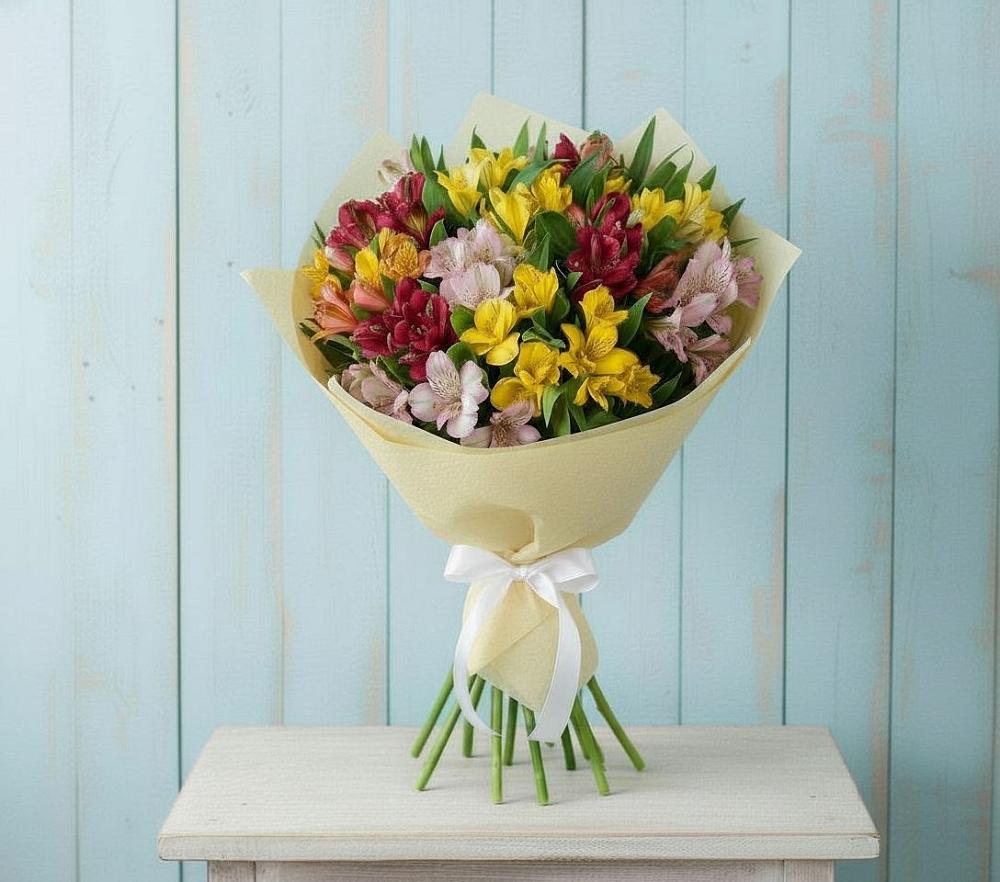 Букет цветов из: Альстромерии в Мекенской