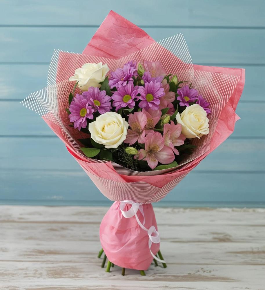 Букет цветов из: Герберы в Мекенской